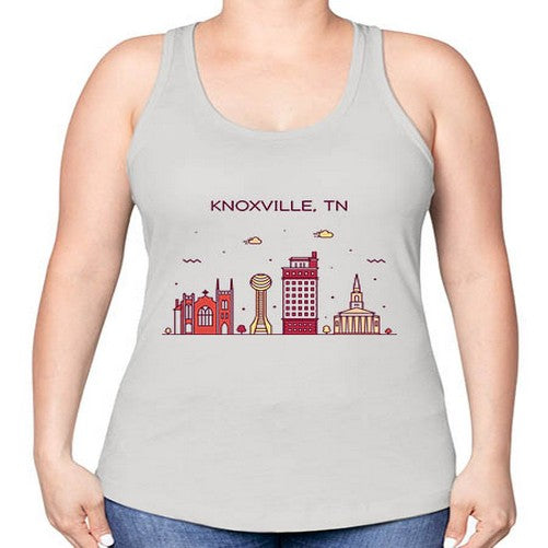 KnoxvilleTN 1068# - cities -Racerback Tank