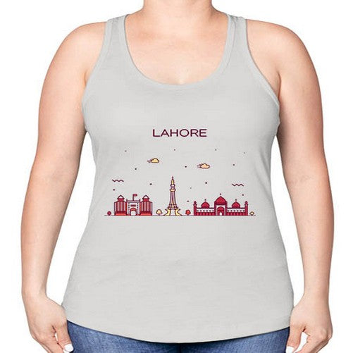 Lahore 1110# - cities -Racerback Tank