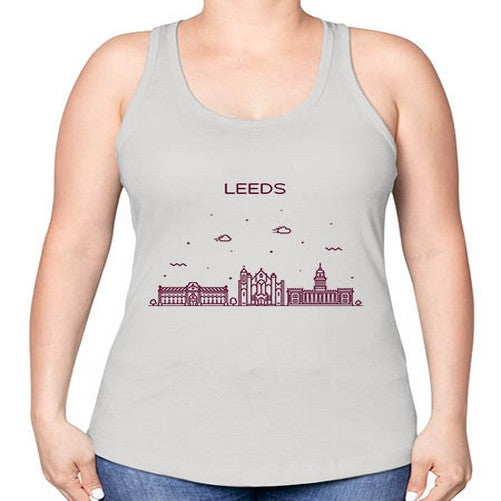 Leeds 1123# - cities -Racerback Tank
