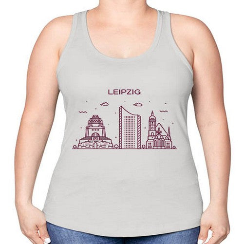 Leipzig 1126# - cities -Racerback Tank