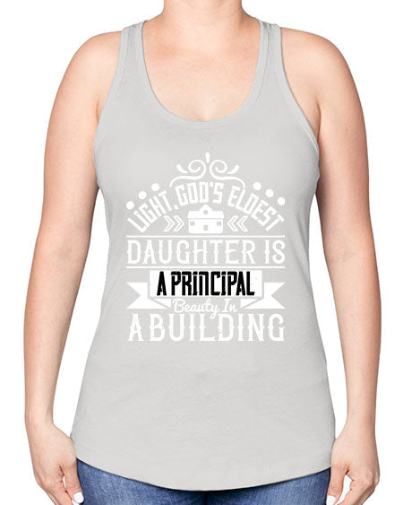 Light Gods eldest daughter is a principal beauty in a building Style 274# - architect -Racerback Tank