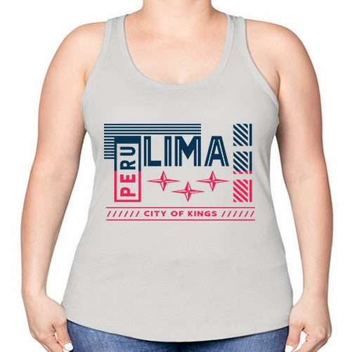 Lima 1138# - cities -Racerback Tank