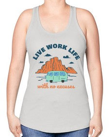 Live Work Life 6# - internet -Racerback Tank