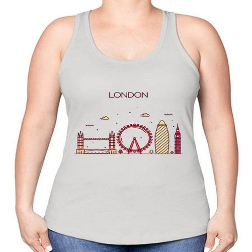 London 1159# - cities -Racerback Tank