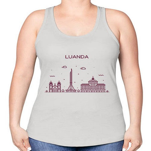 Luanda 1178# - cities -Racerback Tank