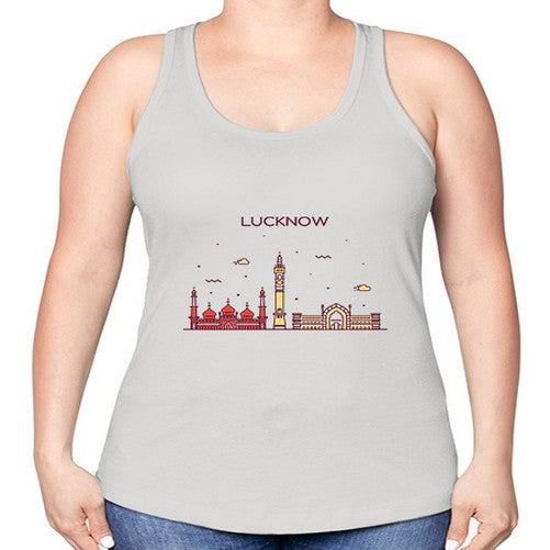 Lucknow 1186# - cities -Racerback Tank