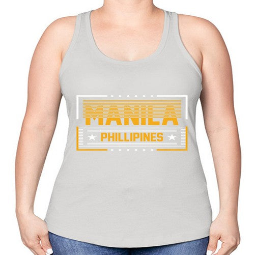 Manila 1233# - cities -Racerback Tank
