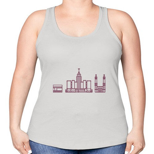 Mecca 1263# - cities -Racerback Tank