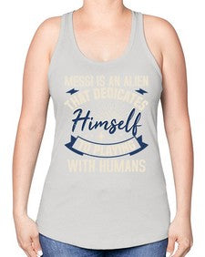 Messi is alien that dedicates himself 33# - ufo -Racerback Tank