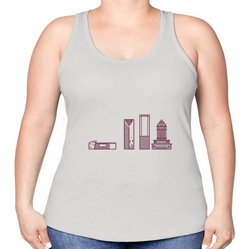 Miami 1283# - cities -Racerback Tank