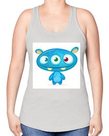 Monster 181# - cartoon general -Racerback Tank