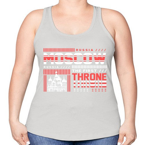Moscow 1356# - cities -Racerback Tank
