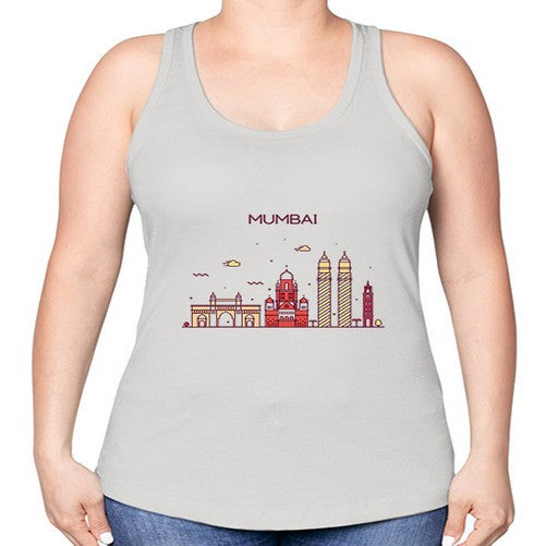 Mumbai 1384# - cities -Racerback Tank