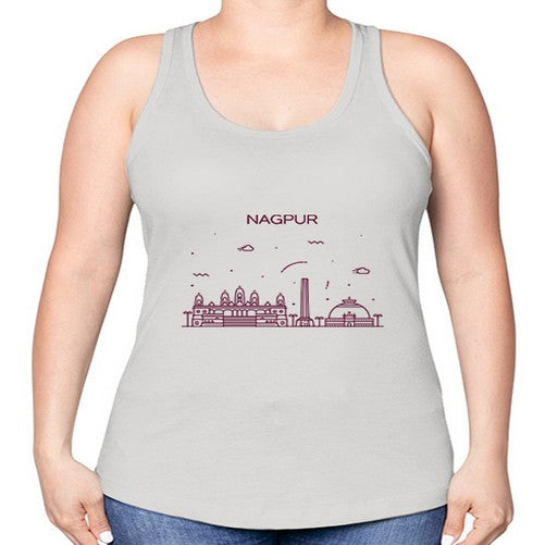 Nagpur 1399# - cities -Racerback Tank