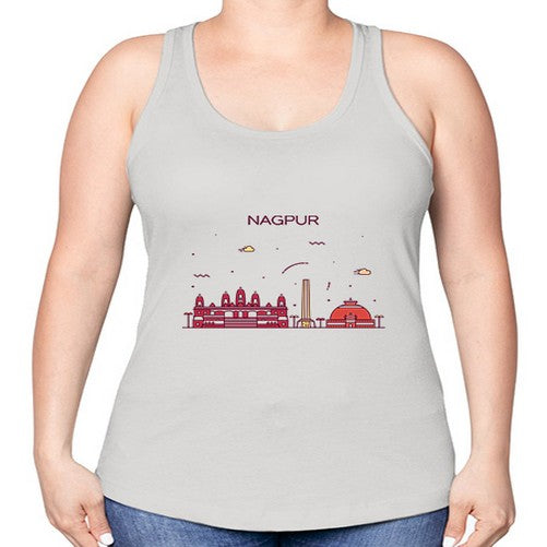 Nagpur 1401# - cities -Racerback Tank