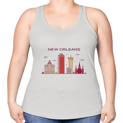 NewOrleans 1480# - cities -Racerback Tank