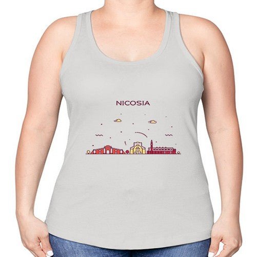 Nicosia 1491# - cities -Racerback Tank