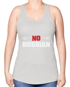 No Russian 37# - video games -Racerback Tank