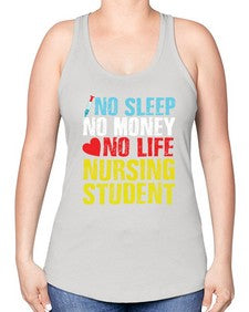 No Sleep Style 314# - nurse -Racerback Tank