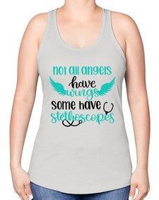 Not All Angels Have Style Style 1134# - nurse -Racerback Tank
