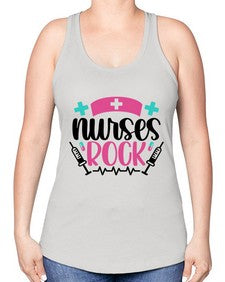 Nurses Rock Style Style 1254# - nurse -Racerback Tank