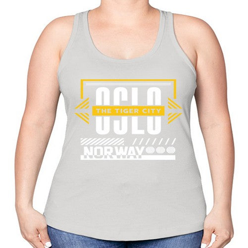 Oslo 1553# - cities -Racerback Tank