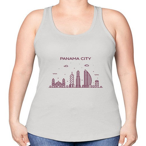 PanamaCity 1571# - cities -Racerback Tank