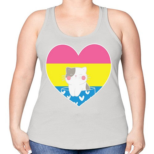 Pansexual Kawaii Cat Anime Art Anime 272# - anime -Racerback Tank