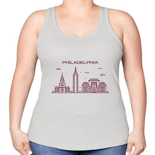 Philadelphia 1602# - cities -Racerback Tank