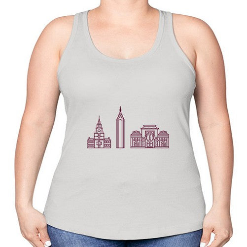 Philadelphia 1603# - cities -Racerback Tank