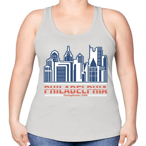 Philadelphia 1604# - cities -Racerback Tank