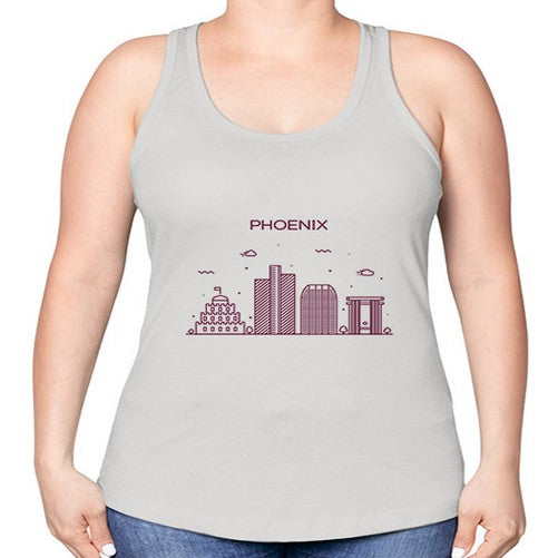 Phoenix 1612# - cities -Racerback Tank