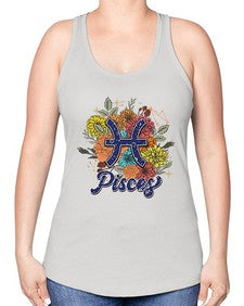 Pisces 129# - pisces -Racerback Tank