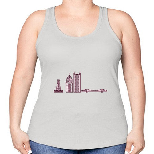 Pittsburgh 1625# - cities -Racerback Tank