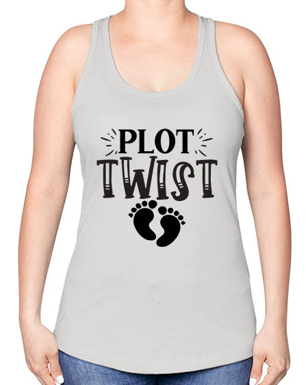 Plot Twist 438# - kids -Racerback Tank