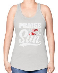 Praise the sun 40# - video games -Racerback Tank