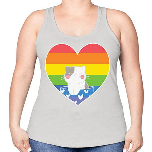 Pride Cat LGBT Kawaii Cats Anime 276# - anime -Racerback Tank