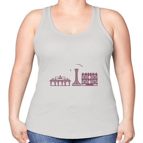 Pune 1695# - cities -Racerback Tank