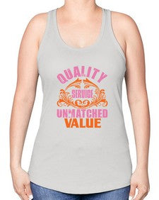 Quality service wnmatched value Style 347# - cleaner -Racerback Tank