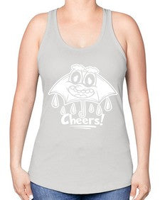 Rainy cheers 205# - cartoon general -Racerback Tank