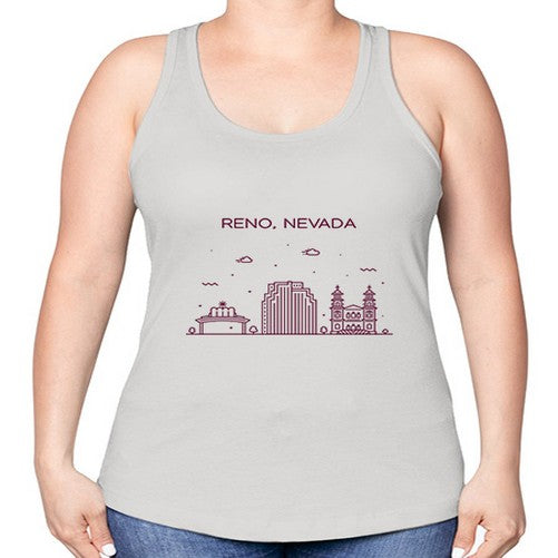 Reno 1712# - cities -Racerback Tank