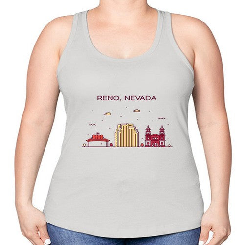 Reno 1714# - cities -Racerback Tank