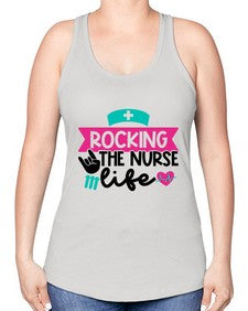 Rocking The Nurse Life Style Style 1360# - nurse -Racerback Tank