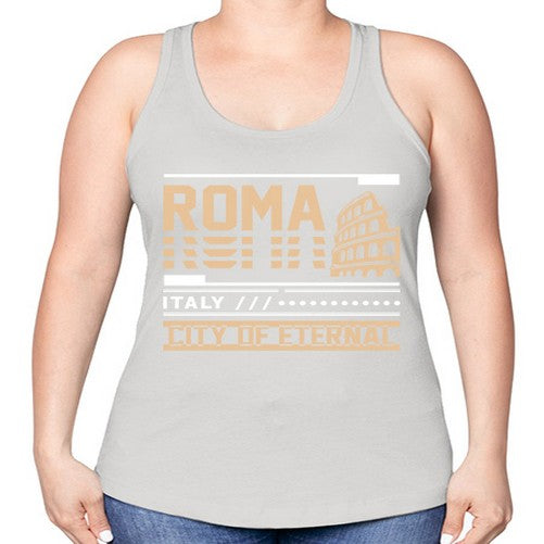 Roma 1745# - cities -Racerback Tank