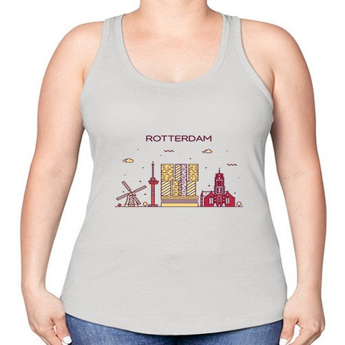 Rotterdam 1754# - cities -Racerback Tank