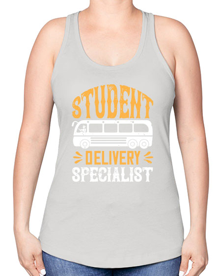 STUDENT DELIVERY SPECIALIST Style 1427# - Bus Driver -Racerback Tank