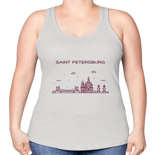 SaintPetersburg 1768# - cities -Racerback Tank