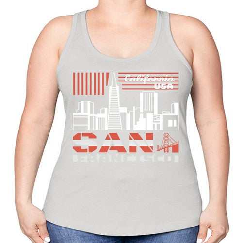 San Francisco 1777# - cities -Racerback Tank
