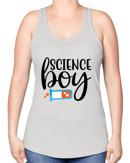 Science Boy 139# - general science -Racerback Tank