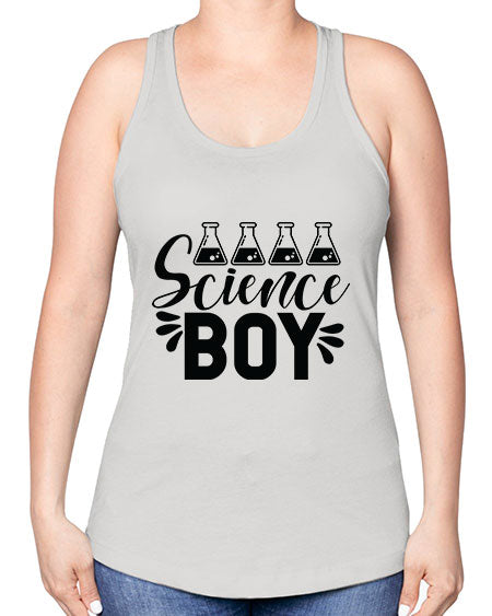 Science Boy 140# - general science -Racerback Tank